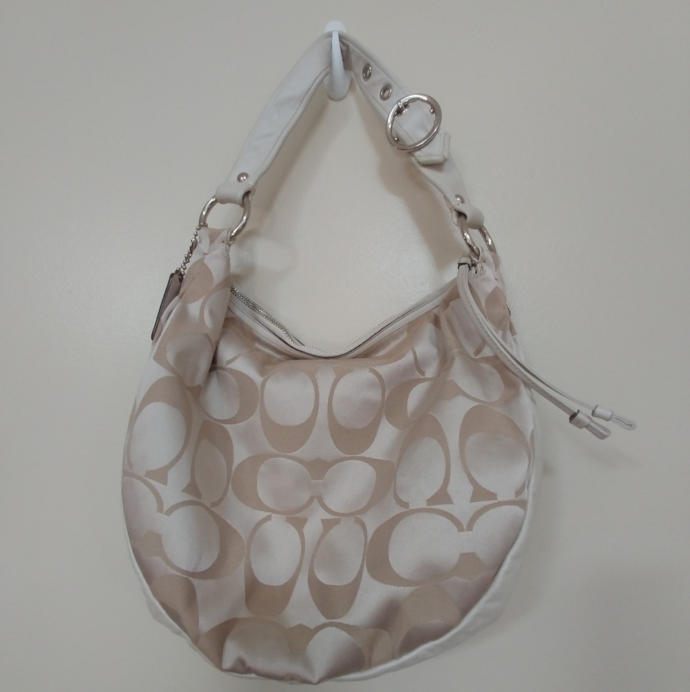 Coach leather/fabric Signature Purse